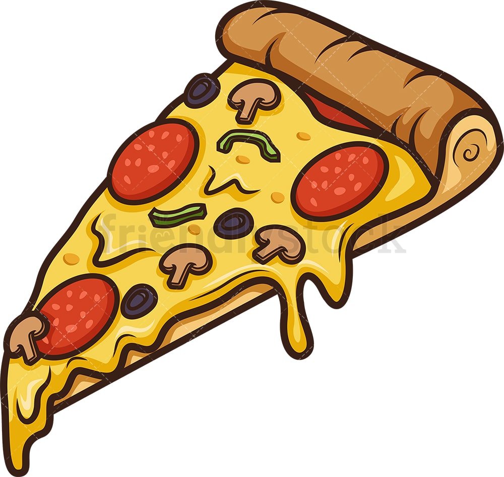 Special Pizza Slice Cartoon Clipart Vector FriendlyStock