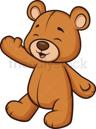 Happy teddy bear. PNG - JPG and vector EPS (infinitely scalable).