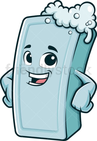 Happy soap bar. PNG - JPG and vector EPS (infinitely scalable).