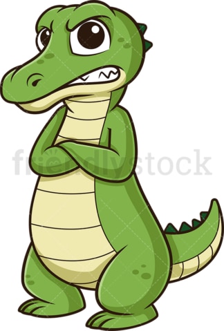 Angry alligator. PNG - JPG and vector EPS (infinitely scalable).