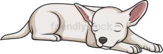 Chihuahua sleeping. PNG - JPG and vector EPS (infinitely scalable).
