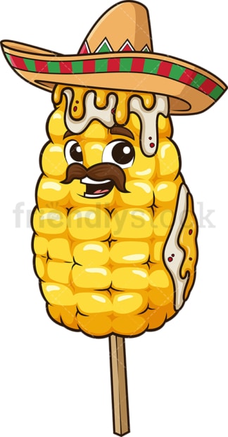 Mexican corn elote. PNG - JPG and vector EPS (infinitely scalable).