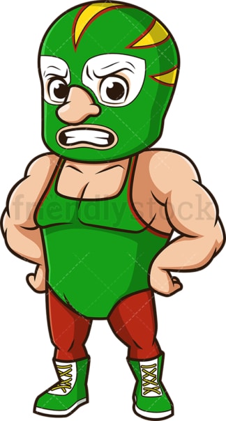 Mexican wrestler. PNG - JPG and vector EPS (infinitely scalable).