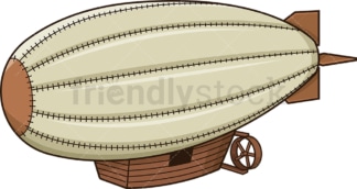 Vintage airship. PNG - JPG and vector EPS (infinitely scalable).