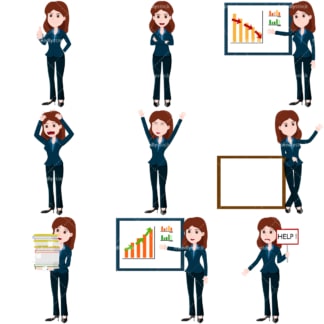 Business collection #2 lana. PNG - JPG and vector EPS file formats (infinitely scalable). Images isolated on transparent background.