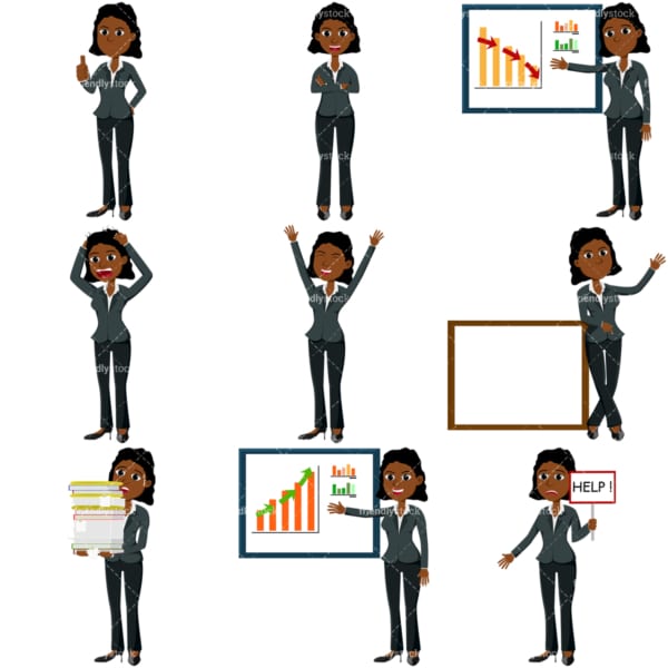 Business collection #3 tina. PNG - JPG and vector EPS file formats (infinitely scalable). Images isolated on transparent background.