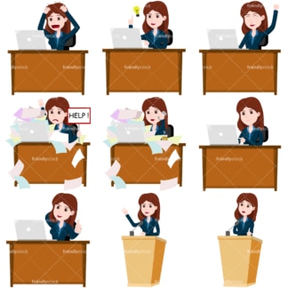 Business collection #3 lana. PNG - JPG and vector EPS file formats (infinitely scalable). Images isolated on transparent background.