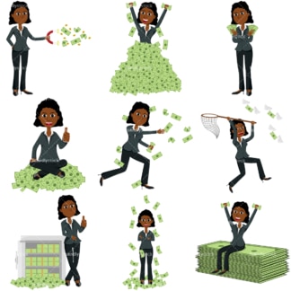 Money collection #2 tina. PNG - JPG and vector EPS file formats (infinitely scalable). Images isolated on transparent background.