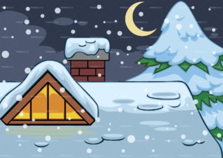 House roof covered in snow background. PNG - JPG and vector EPS file formats (infinitely scalable). Image isolated on transparent background.