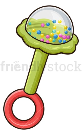 Baby rattle. PNG - JPG and vector EPS file formats (infinitely scalable). Image isolated on transparent background.