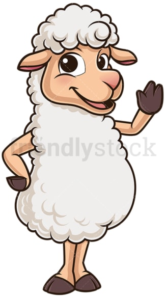 Happy sheep. PNG - JPG and vector EPS (infinitely scalable).
