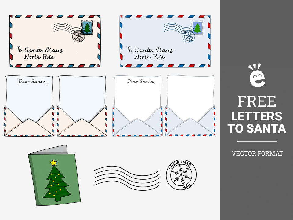 Letters To Santa Claus - Free Vector Graphics