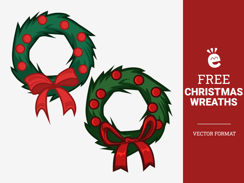 Christmas Wreaths - Free Vector Graphics