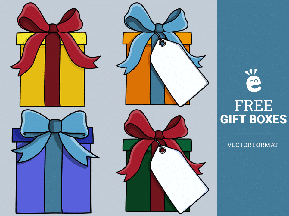 Simple Gift Boxes - Free Vector Graphics
