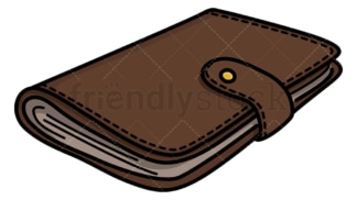 Leather wallet. PNG - JPG and vector EPS (infinitely scalable).