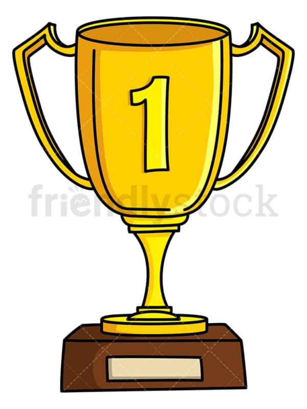 Winner gold cup first place. PNG - JPG and vector EPS (infinitely scalable).