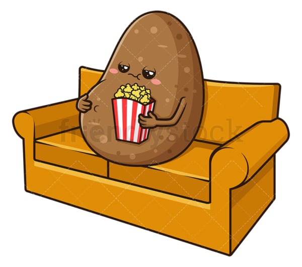 Couch potato. PNG - JPG and vector EPS (infinitely scalable).