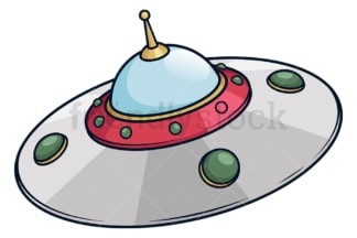 Retro ufo flying saucer. PNG - JPG and vector EPS (infinitely scalable).
