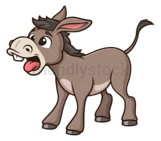 Donkey braying. PNG - JPG and vector EPS (infinitely scalable).