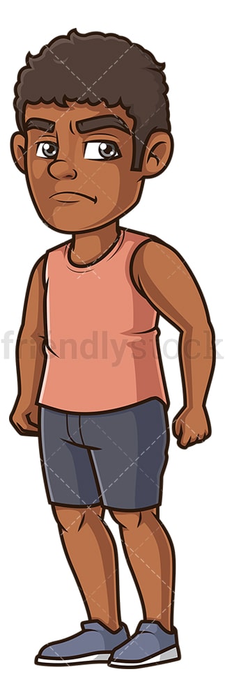 Angry black man. PNG - JPG and vector EPS (infinitely scalable).