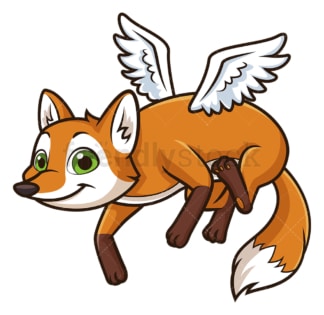 Cute flying fox. PNG - JPG and vector EPS file formats (infinitely scalable). Image isolated on transparent background.