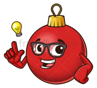Christmas ball having an idea. PNG - JPG and vector EPS (infinitely scalable).