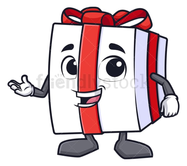 Gift box presenting. PNG - JPG and vector EPS (infinitely scalable).