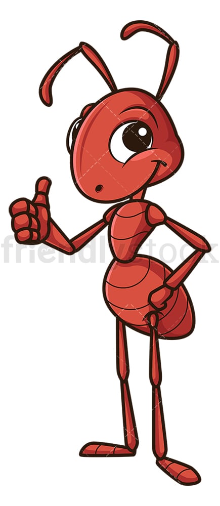 Ant thumbs up. PNG - JPG and vector EPS (infinitely scalable).