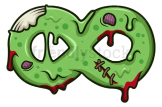 Zombie infinity symbol. PNG - JPG and vector EPS file formats (infinitely scalable). Image isolated on transparent background.