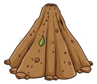 Ant hill. PNG - JPG and vector EPS file formats (infinitely scalable). Image isolated on transparent background.