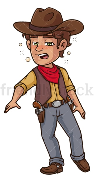 Drunk cowboy. PNG - JPG and vector EPS (infinitely scalable).