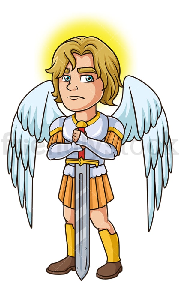 Saint michael the archangel. PNG - JPG and vector EPS file formats (infinitely scalable). Image isolated on transparent background.