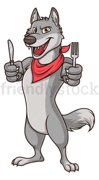 Hungry wolf. PNG - JPG and vector EPS (infinitely scalable).