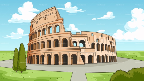 The colosseum background in 16:9 aspect ratio. PNG - JPG and vector EPS file formats (infinitely scalable).