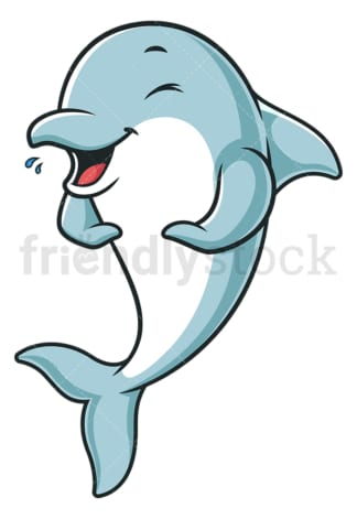 Dolphin laughing. PNG - JPG and vector EPS (infinitely scalable).