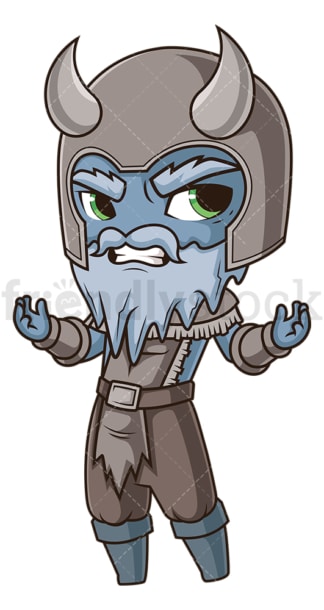 Chibi god ymir. PNG - JPG and vector EPS file formats (infinitely scalable). Image isolated on transparent background.