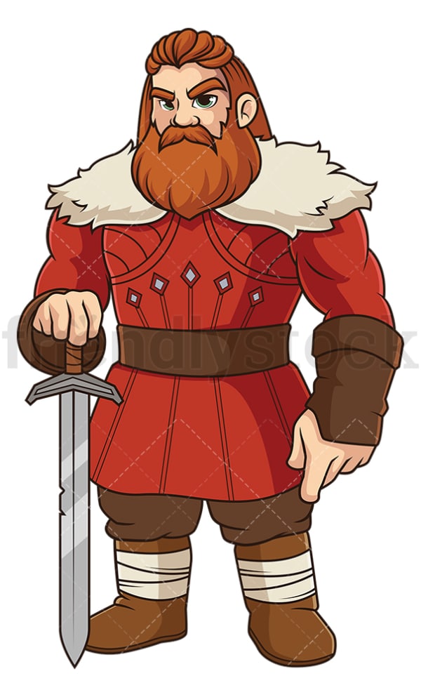Erik the red. PNG - JPG and vector EPS file formats (infinitely scalable). Image isolated on transparent background.