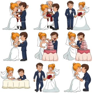 Traditional marriage. PNG - JPG and infinitely scalable vector EPS - on white or transparent background.