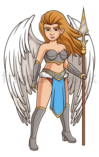 Fierce valkyrie. PNG - JPG and vector EPS (infinitely scalable).