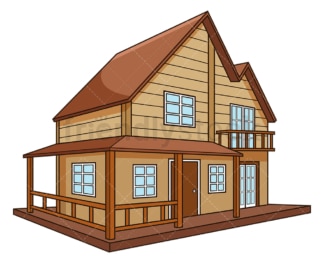 Rural wooden house. PNG - JPG and vector EPS (infinitely scalable).