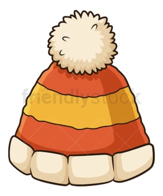 Autumn beanie. PNG - JPG and vector EPS file formats (infinitely scalable). Image isolated on transparent background.