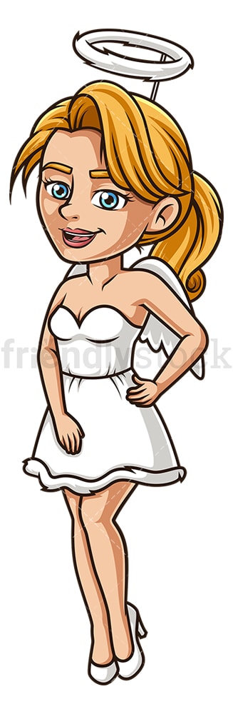 Woman angel costume. PNG - JPG and vector EPS (infinitely scalable).