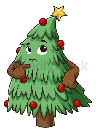 Christmas tree thinking. PNG - JPG and vector EPS (infinitely scalable).