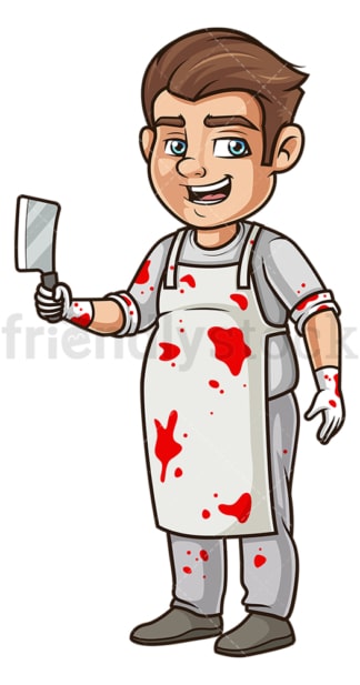 Man butcher costume. PNG - JPG and vector EPS (infinitely scalable).