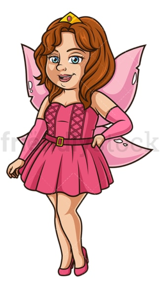 Woman wearing fairy costume. PNG - JPG and vector EPS (infinitely scalable).