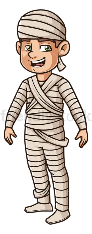 Man egyptian mummy costume. PNG - JPG and vector EPS (infinitely scalable).