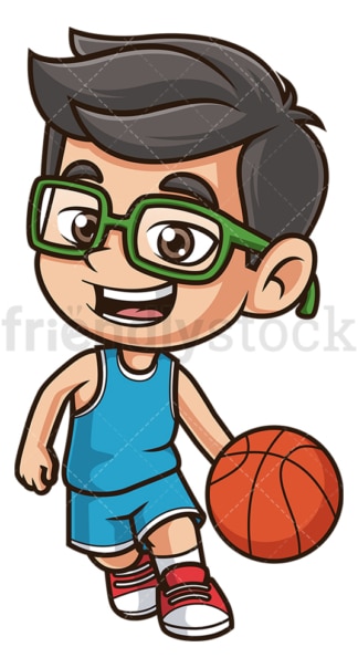 Kid playing basketball. PNG - JPG and vector EPS (infinitely scalable).