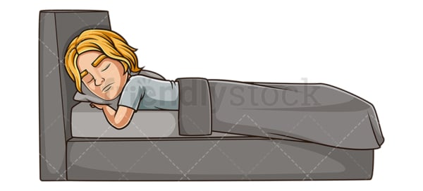 Side view man sleeping. PNG - JPG and vector EPS (infinitely scalable).