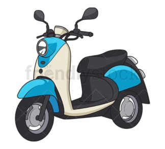 Motor scooter. PNG - JPG and vector EPS file formats (infinitely scalable). Image isolated on transparent background.