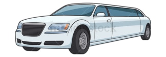 Long limousine. PNG - JPG and vector EPS file formats (infinitely scalable). Image isolated on transparent background.